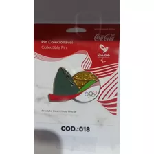 Pin Oficial Olimpiadas Rio 2016 Coca Cola Pão De Açucar Novo