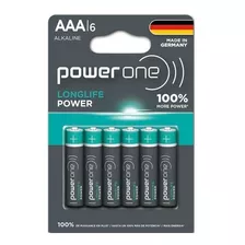 Pilas Aaa Alcalinas Powerone Longlife Blister X6 Unidades