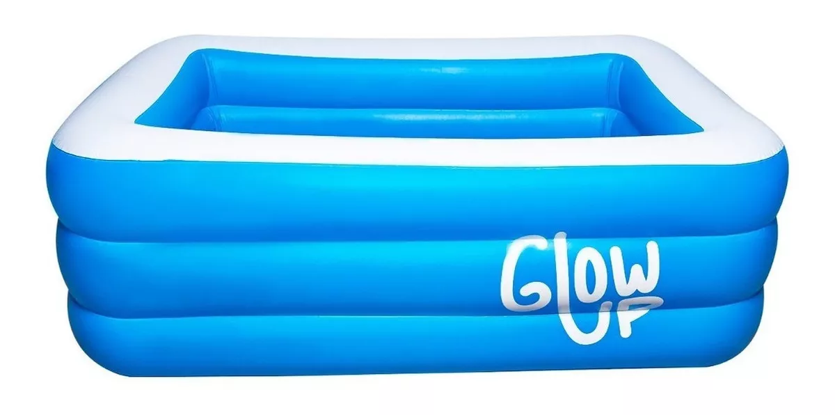 Piscina Inflable Rectangular Glowup R6110 De 150cm X 105cm X 50cm 350l Azul