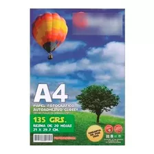 Papel Fotografico Glossy Autoadhesivo X 20hjs- 135g V.devoto