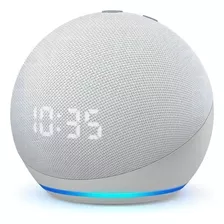 Amazon Echo Dot 4th With Clock Con Asistente Virtual Alexa Color Glacier White