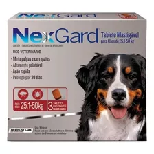 Nexgard Antipulgas E Carrapatos Cães 25,1 A 50kg Combo 3unid