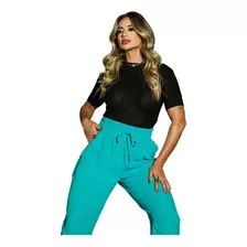 Blusa Feminina Blusinha Tricot Lisa Básica Manga Curta