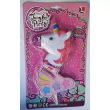 Set De Maquillaje Niña Unicornio Con Labial