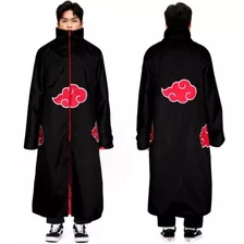 Kit Capa Akatsuki Bandana Colar Kunai Shuriken Naruto