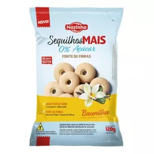 Sequilhos Sem Açúcar Sem Glúten Sabor Baunilha - Nazinha