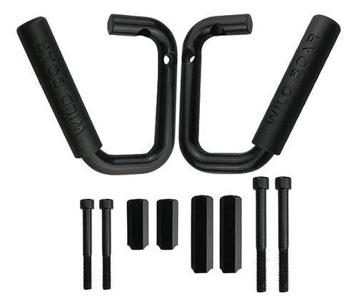 Agarraderas Metal Rigido Para Jeep Jk Wrangler 07-17 Negro Foto 2