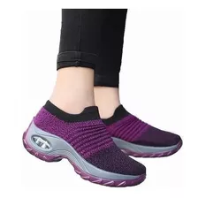Mulheres Tênis Respirável Malha Casual Sapatos