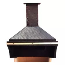 Campana De Quincho 1,10*60 Cm Negra Martillada Sin Parrilla