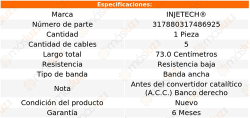 1- Sensor Oxgeno Acc Phaeton 8 Cil 4.2l 2004/2006 Injetech Foto 3