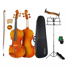 Kit Violino Hofma 4/4 Hve 242 + Espaleira+ Estante+ Afinador