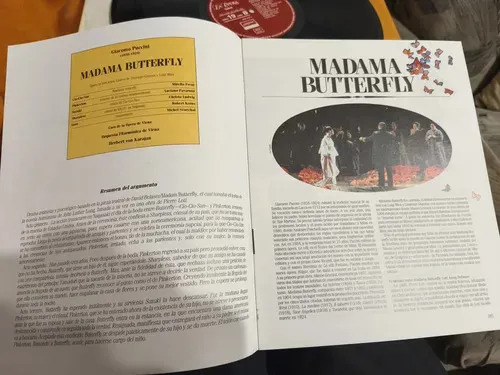Luciano Pavarotti y otros - Madama Butterfly - Colección La Ópera Nº 19 - Salvat España - vinilo 1988