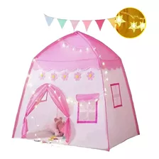 Juguete Carpa Niñas Casa Castillo Con 3m Luces Estrella