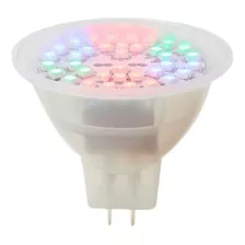 Paquete 6 Focos Led Mr16 3w Rgb 7 Colores Tecnolite Color De La Luz Rgb