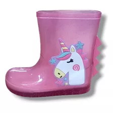 Bota Infantil Galocha Menina Luelua Unicornio Original 41427