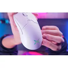 Mouse Sem Fio Delux M800 Pro Sensor Gamer Modelo Paw3370 Cor Branco