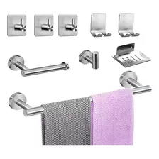 Juego Sets De Accesorios Para Baño 304 Inoxidable 9pcs