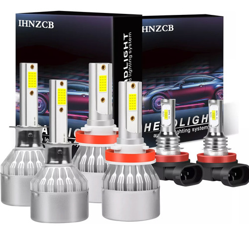 Kit De Faros Led H13 De 4 Lados, 6000 K, Blanco, Luces Bajas Nissan B-12