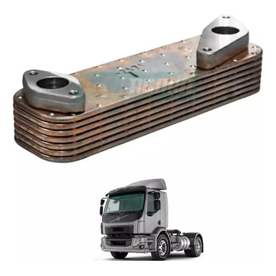Resfriador Oleo Motor 7 Placas Motor Mwm Maxxforce 4.8 7.2 21871578