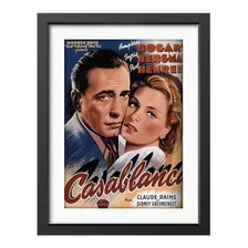 Quadro Poster S4 Cozinha I2865 Casa Blanca Filme Cinema Cla