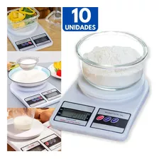 Kit 10 Balanças Digitais De Precisão Cozinha Nutrição 10kg