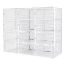 Cajas Organizador Multiuso Zapatos Rigido Pack X 12 Unidades