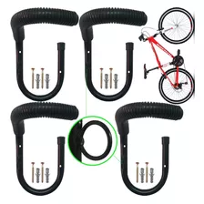 Kit 4 Gancho Suporte Bike Parede Pendurar Bicicleta Vertical