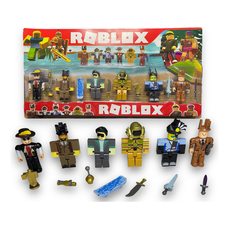 Kit com 6 Bonecos ROBLOX articulado 12 cm- Promoção Entrega Rapida Envio  Imediato