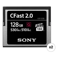 Sony 128gb Cfast 2.0 G Series Memory Card (2-pack)