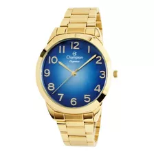 Relógio Champion Feminino Dourado Azul Cn24404a