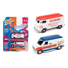 Johnny Lightning Freestyle Bmx Vw Combi Y Ford Econiline 