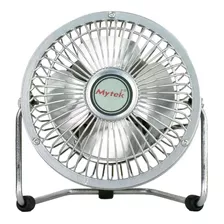 Ventilador De Mesa/escrotiro Mytek 3131 Metalico 4 Pulgadas Color De La Estructura Plateado