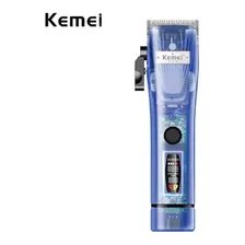 Máquina De Cabelo Barba Kemei Tm2860+pg Transparente Cor Azul 110v/220v