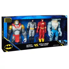 Set 4 Figuras Batman,flash,gorilla Grodd,king Shark 30 Cm