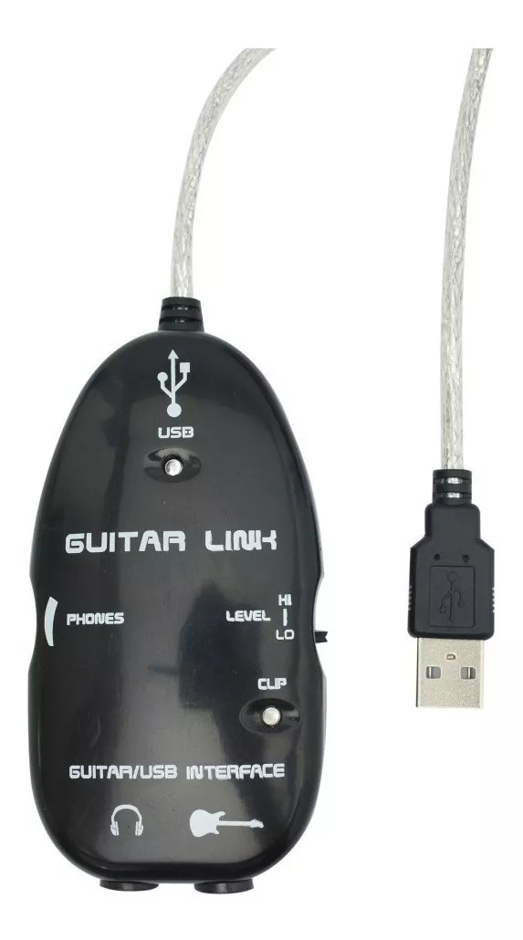 Guitar Link Usb Cable Adaptador De Guitarra A Pc Interfaz