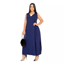 Vestido Feminino Longo Regata Lançamento Moda Verão Saruel