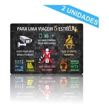 Kit Com 2 Adesivos Carro Motorista De App + Brinde Uber 99