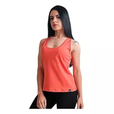  Regata Nadador Feminina Camiseta 100% Algodão Blusa Fitness