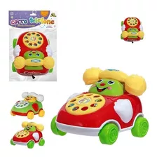 Brinquedo Bebê Infantil Carro Telefone Movido A Corda C/ So