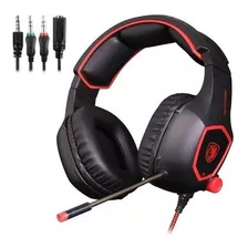 Audifonos Gamer Sades - Rojo - Sa-818 - Residentgame