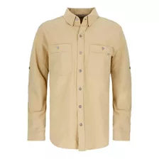 Camisa Manga Larga Sequoia Melange De Hombre Beige