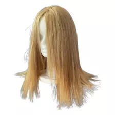 Peluca Rubia Clara Cabello Natural 48 Cms