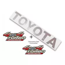 Toyota Hilux Kit Calcomanía Cromada Tapa Trasera+4x4 X4u