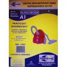 Saco Aspirador Para Modelo A1 Black + Decker Porto-pel 3un