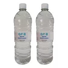 Agua Destilada - Desmineralizada - Gob - 1 Litro (2 Pack)