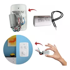 Capacitor 4uf X 250v 2 Fios Metalizado Para Ventilador 1 Un