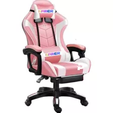 Silla Gamer Ergonomica Con Cojines Lumbares + Reposa Pies