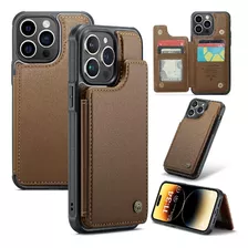 Funda Tipo Billetera Caseme Para iPhone 14 Pro Max Slim A