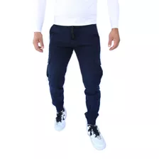 Pantalón Jogger Cargo Skinny De Gabardina Strech John Silver