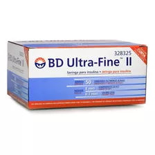 Seringa Bd Ultra-fine 50 Ui De 8 Mm Com 100 Un